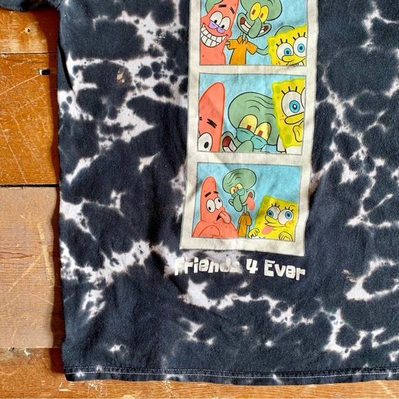 Nickelodeon—Spongebob Tie Dye Tee-Shirt, Friends 4 Ever (Size Small) - Picture 3 of 5